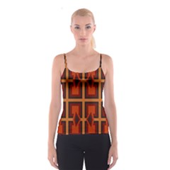 Abstract Pattern Geometric Backgrounds   Spaghetti Strap Top by Eskimos