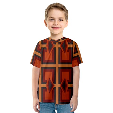 Abstract Pattern Geometric Backgrounds   Kids  Sport Mesh Tee by Eskimos