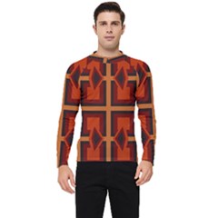 Abstract Pattern Geometric Backgrounds   Men s Long Sleeve Rash Guard by Eskimos