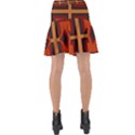 Abstract pattern geometric backgrounds   Wrap Front Skirt View2