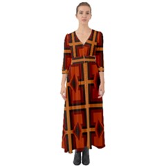 Abstract Pattern Geometric Backgrounds   Button Up Boho Maxi Dress by Eskimos