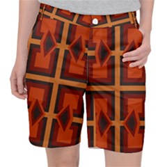 Abstract Pattern Geometric Backgrounds   Pocket Shorts by Eskimos