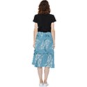 Folk flowers print Floral pattern Ethnic art Frill Hi Low Chiffon Skirt View2