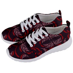 Floral Folk Damask Pattern Fantasy Flowers Floral Geometric Fantasy Men s Lightweight Sports Shoes by Eskimos