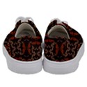 Floral folk damask pattern Fantasy flowers Floral geometric fantasy Kids  Low Top Canvas Sneakers View4