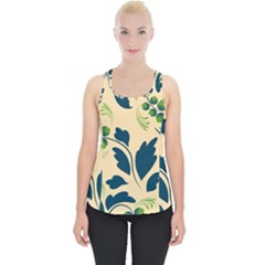 Folk Flowers Print Floral Pattern Ethnic Art Piece Up Tank Top by Eskimos