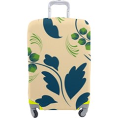 Folk Flowers Print Floral Pattern Ethnic Art Luggage Cover (large) by Eskimos