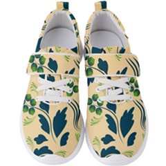 Folk Flowers Print Floral Pattern Ethnic Art Men s Velcro Strap Shoes by Eskimos