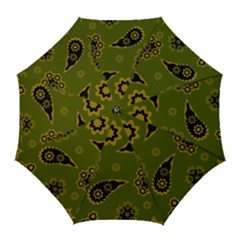 Floral Pattern Paisley Style Paisley Print  Doodle Background Golf Umbrellas by Eskimos