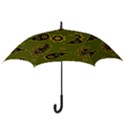 Floral pattern paisley style Paisley print. Doodle background Hook Handle Umbrellas (Large) View3