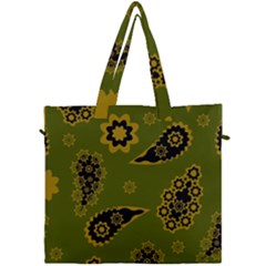 Floral Pattern Paisley Style Paisley Print  Doodle Background Canvas Travel Bag by Eskimos