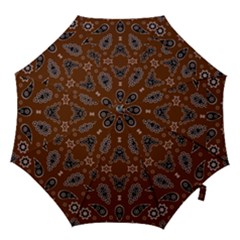 Floral Pattern Paisley Style Paisley Print  Doodle Background Hook Handle Umbrellas (medium) by Eskimos