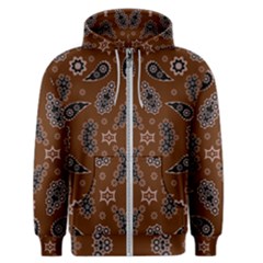 Floral Pattern Paisley Style Paisley Print  Doodle Background Men s Zipper Hoodie by Eskimos