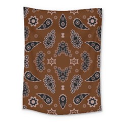 Floral Pattern Paisley Style Paisley Print  Doodle Background Medium Tapestry by Eskimos