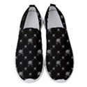 Grey And Black Alien Dancing Girls Drawing Pattern Women s Slip On Sneakers View1