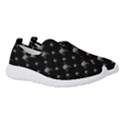 Grey And Black Alien Dancing Girls Drawing Pattern Women s Slip On Sneakers View3