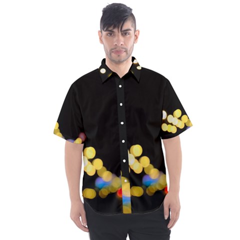 City Lights Series No3 Men s Short Sleeve Shirt by DimitriosArt