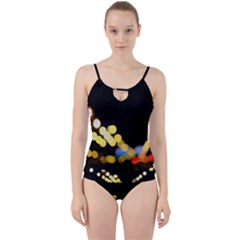 City Lights Series No3 Cut Out Top Tankini Set by DimitriosArt