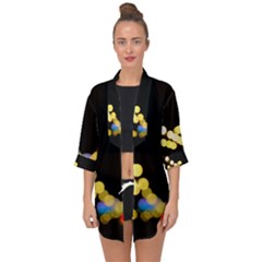 City Lights Series No3 Open Front Chiffon Kimono by DimitriosArt