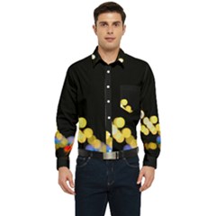 City Lights Series No3 Men s Long Sleeve Pocket Shirt  by DimitriosArt