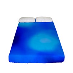 Blue Vibrant Abstract Fitted Sheet (full/ Double Size) by DimitriosArt