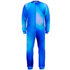 Blue Vibrant Abstract Onepiece Jumpsuit (men)  by DimitriosArt