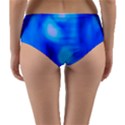 Blue Vibrant Abstract Reversible Mid-Waist Bikini Bottoms View2