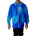 Blue Vibrant Abstract Kids  Hooded Windbreaker View1