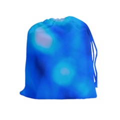 Blue Vibrant Abstract Drawstring Pouch (xl)