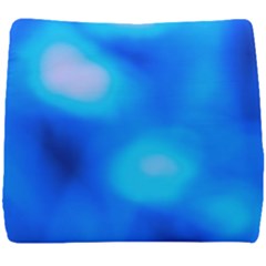 Blue Vibrant Abstract Seat Cushion by DimitriosArt