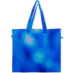 Blue Vibrant Abstract Canvas Travel Bag