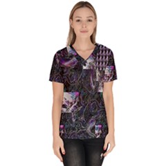 Rager Women s V-neck Scrub Top by MRNStudios