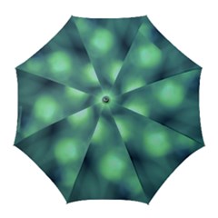 Green Vibrant Abstract Golf Umbrellas by DimitriosArt