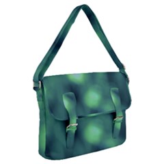 Green Vibrant Abstract Buckle Messenger Bag by DimitriosArt