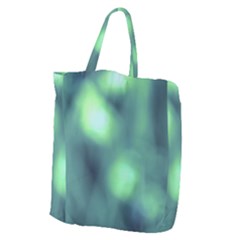 Green Vibrant Abstract Giant Grocery Tote by DimitriosArt