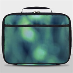 Green Vibrant Abstract Full Print Lunch Bag by DimitriosArt