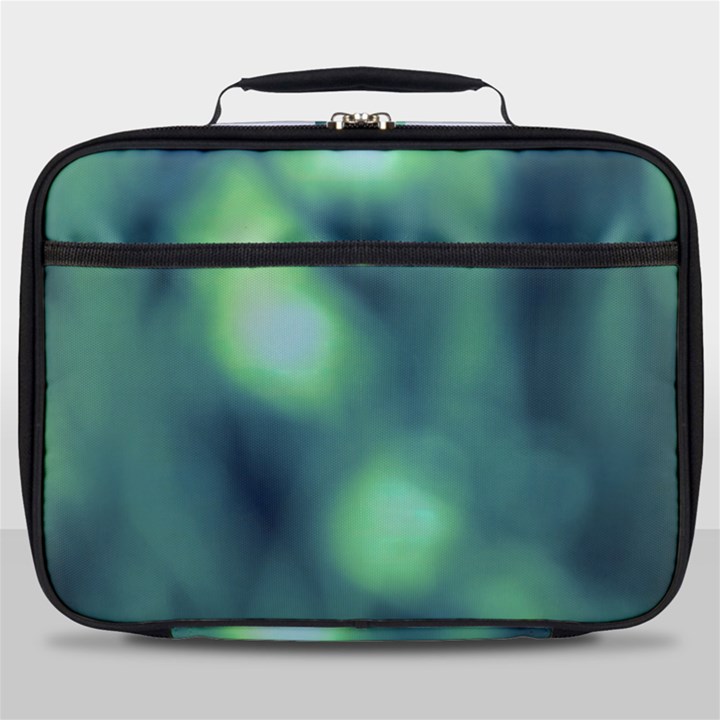 Green Vibrant Abstract Full Print Lunch Bag