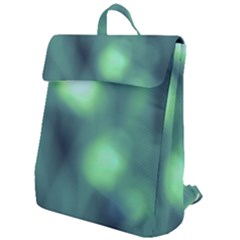 Green Vibrant Abstract Flap Top Backpack by DimitriosArt