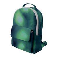 Green Vibrant Abstract Flap Pocket Backpack (large) by DimitriosArt