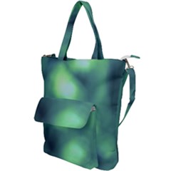 Green Vibrant Abstract Shoulder Tote Bag by DimitriosArt