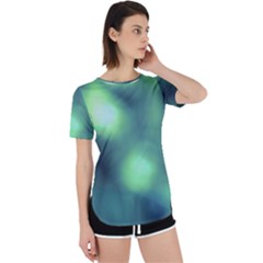 Green Vibrant Abstract Perpetual Short Sleeve T-shirt by DimitriosArt