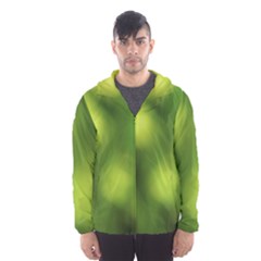 Green Vibrant Abstract No3 Men s Hooded Windbreaker by DimitriosArt