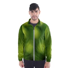 Green Vibrant Abstract No3 Men s Windbreaker by DimitriosArt