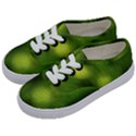 Green Vibrant Abstract No3 Kids  Classic Low Top Sneakers View2