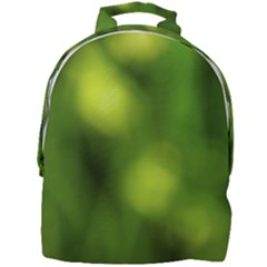 Green Vibrant Abstract No3 Mini Full Print Backpack by DimitriosArt