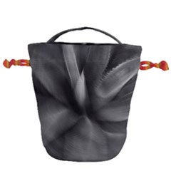 Black Agave Heart In Motion Drawstring Bucket Bag by DimitriosArt