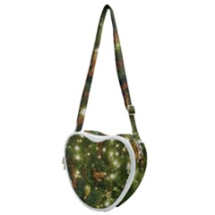 Christmas Tree Decoration Photo Heart Shoulder Bag by dflcprintsclothing