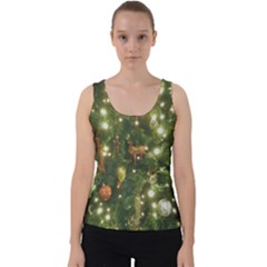 Christmas Tree Decoration Photo Velvet Tank Top by dflcprintsclothing