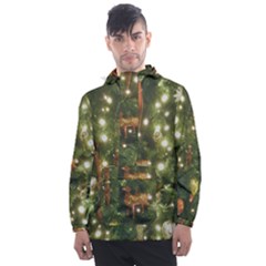 Christmas Tree Decoration Photo Men s Front Pocket Pullover Windbreaker by dflcprintsclothing