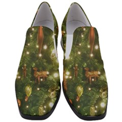 Christmas Tree Decoration Photo Women Slip On Heel Loafers by dflcprintsclothing